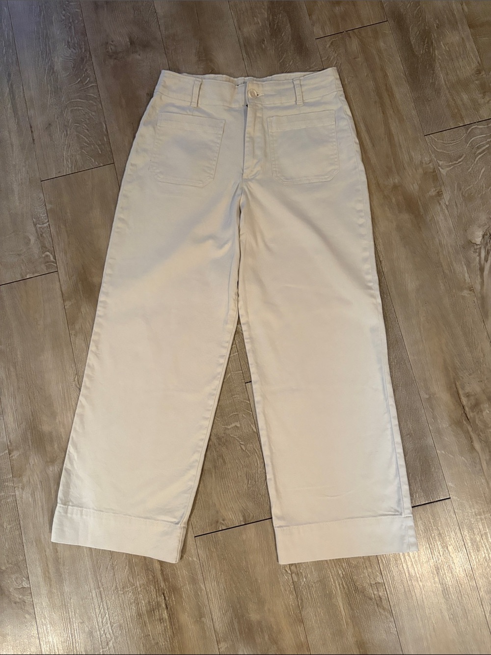 Bagatelle Neutral Hi Waisted Beige Trousers Size 8 Waist 29